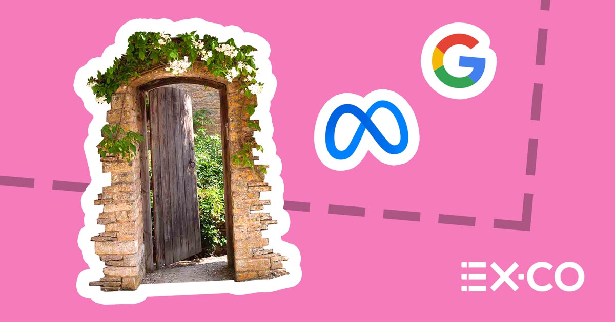 walled garden with google and meta